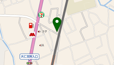 公文式田京教室の地図画像