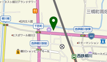 公文式柳川駅前教室の地図画像