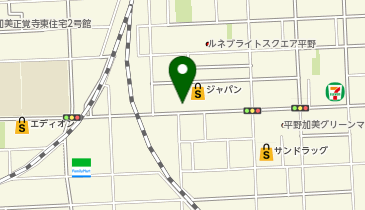 アイン薬局 平野加美店の地図画像