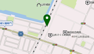 アイン薬局 山形さくら町店の地図画像