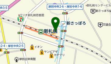 アイン薬局 新さっぽろデュオ店の地図画像