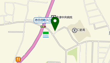 アイン薬局 会津中央店の地図画像