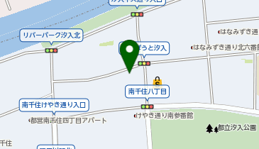 アイン薬局 汐入店の地図画像