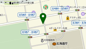 アイン薬局 北4条店の地図画像