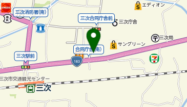 アイン薬局 三次店の地図画像