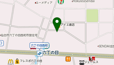 アイン薬局 六丁の目店の地図画像