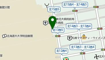 アイン薬局 北大店の地図画像