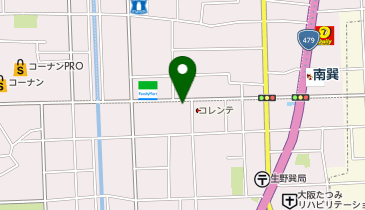 大阪巽さくら薬局の地図画像