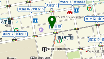 さくら薬局 札幌南1条店の地図画像