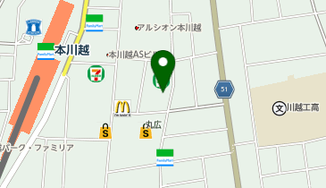 さくら薬局 川越新富町店の地図画像