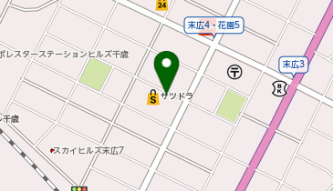 ワッツウィズ千歳末広サツドラ店の地図画像