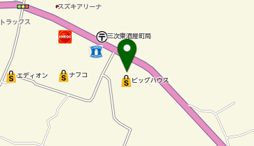 ワッツウィズ 三次藤三店の地図画像
