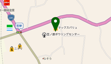 ワッツウィズ笠之原マックスバリュ店の地図画像