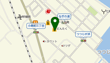 ワッツウィズベイモールどんたく店の地図画像