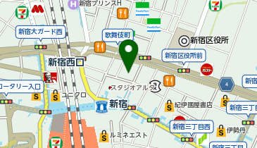 ワッツ三平ストア新宿店の地図画像