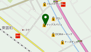 ワッツウィズ八雲マックスバリュ店の地図画像