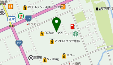 ワッツ恵那店の地図画像