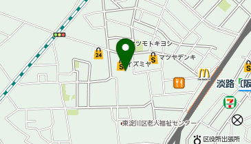 ワッツウィズイズミヤ淡路店の地図画像