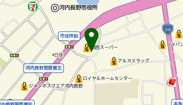 ワッツウィズ河内長野関西スーパー店の地図画像