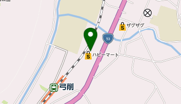 ワッツウィズ弓削ハピーマート店の地図画像