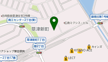 ワッツウィズ草津新町ハローズ店の地図画像