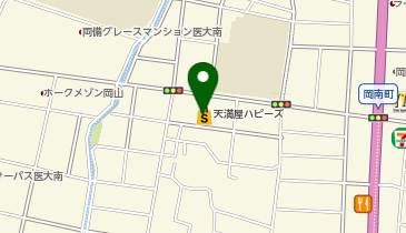 ワッツウィズ岡輝天満屋ハピーズ店の地図画像