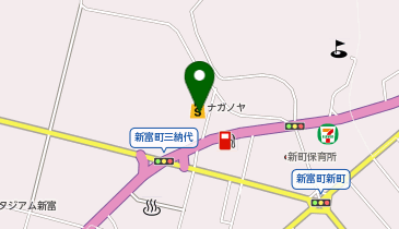 ワッツウィズ新富ながの屋店の地図画像