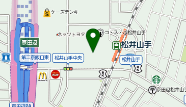 ワッツウィズ松井山手フレスト店の地図画像