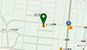 ワッツウィズ 西田辺サンディ店の地図画像