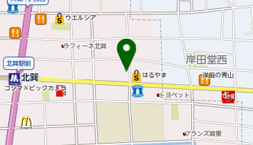 ワッツ生野店の地図画像