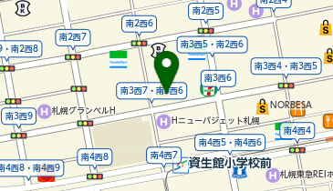 ワッツウィズ狸小路6丁目セイコーマート店の地図画像
