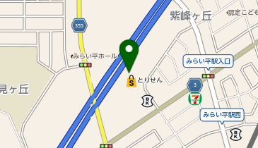 ワッツウィズみらい平とりせん店の地図画像