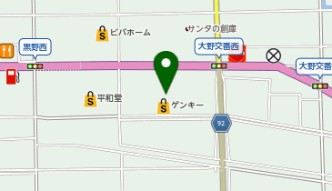 ワッツウィズ岐阜大野ゲンキー店の地図画像