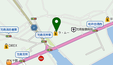 ワッツウィズ児島中央ラ・ムー店の地図画像