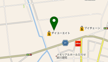 ワッツウィズ梁川ダイユーエイト店の地図画像