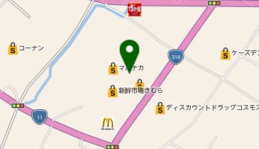 ワッツ白鳥マルナカ店の地図画像