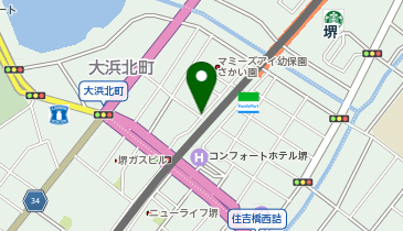 ワッツショップ南海堺店の地図画像