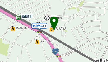 ワッツウィズ新取手駅前TAIRAYA店の地図画像