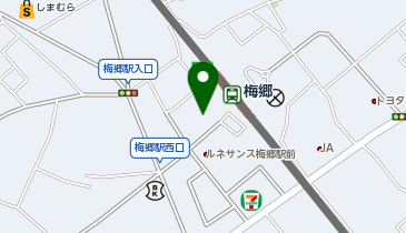 ワッツウィズ梅郷駅前トップパルケ店の地図画像