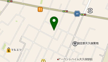 ワッツ京成大久保店の地図画像
