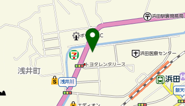 ワッツウィズ浜田医療センター前ウェルネス店の地図画像