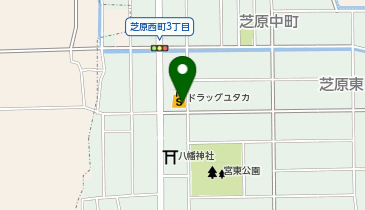 ワッツウィズ北方芝原ドラッグユタカ店の地図画像