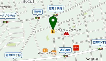 ワッツウィズひたちなか笹野フードスクエアカスミ店の地図画像