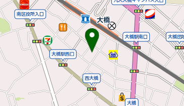 ワッツウィズ大橋駅西口マックスバリュエクスプレス店の地図画像