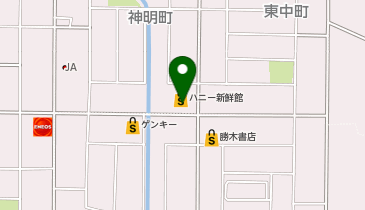 100円ショップこぶし通りハニー新鮮館店の地図画像