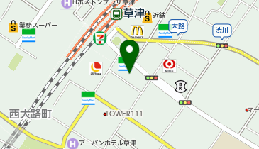 くさつ平和堂店の地図画像