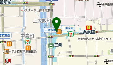 ワッツ京阪三条店の地図画像