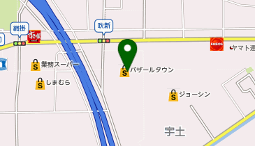 ワッツ篠山バザールタウン店の地図画像
