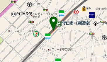 ワッツエル守口店の地図画像