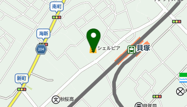 シルク貝塚店の地図画像